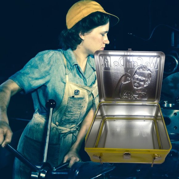 Rosie the Riveter Retro Metal Lunch Box - "Smithsonian Edition". - Picture 2 of 8